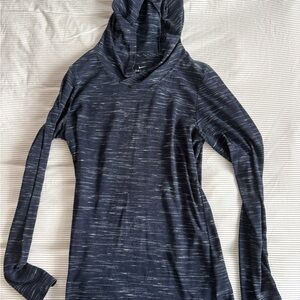 Nike Women's Dark Blue Long Sleeve Hoodie
